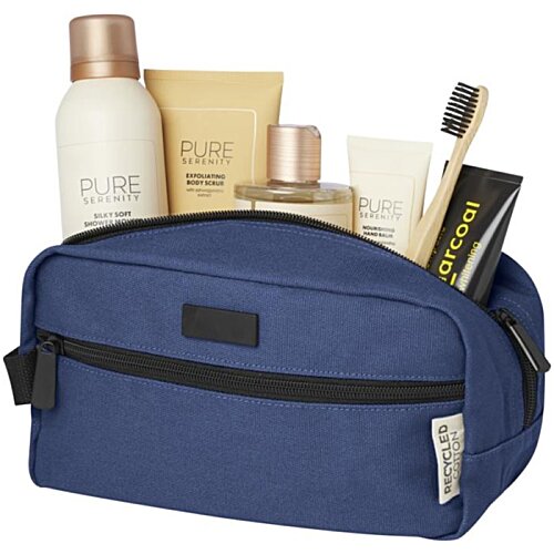 Additional Image 1 - a blue bag with various cosmetics