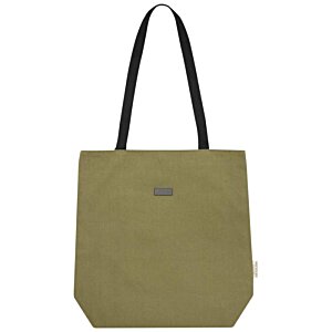 Additional Image 2 - a tan bag with black handles