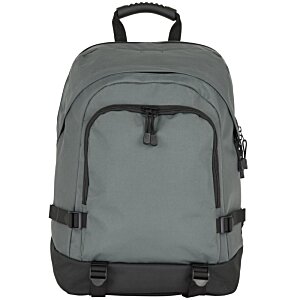 Additional Image 1 - a grey backpack with black straps