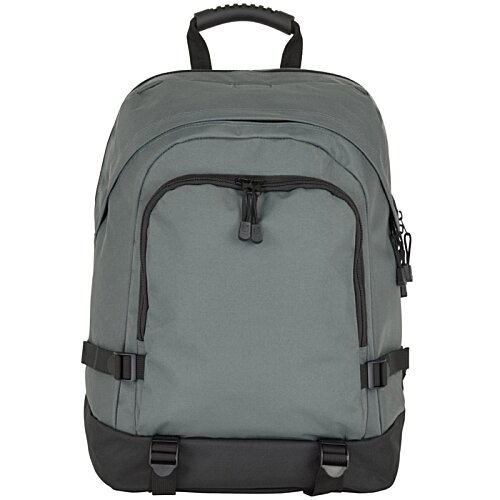 Additional Image 1 - a grey backpack with black straps