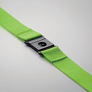 Additional Image 4 - a green strap with a black metal clasp