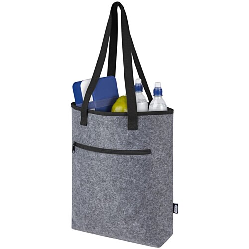 Additional Image 1 - a grey bag with a black strap