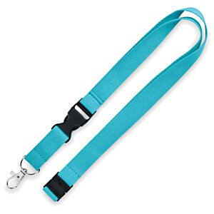 Additional Image 5 - a blue lanyard with a black clasp