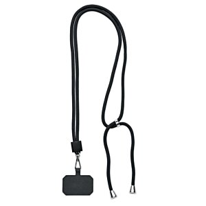 Additional Image 1 - a black lanyard with a tag