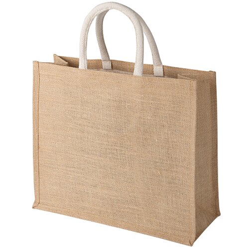 Additional Image 1 - a brown bag with white handles