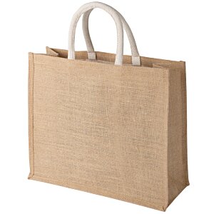 Additional Image 1 - a brown bag with white handles