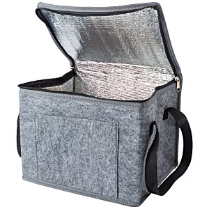 Additional Image 3 - a grey bag with a black handle