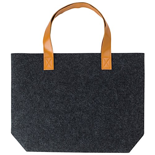 Additional Image 2 - a black bag with brown handles
