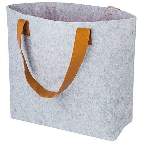 Additional Image 3 - a grey bag with orange handles