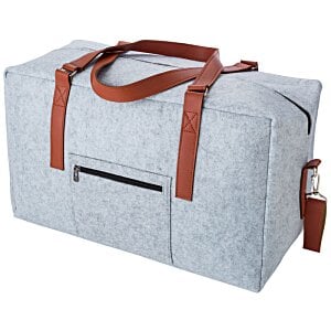 Additional Image 3 - a grey bag with brown straps