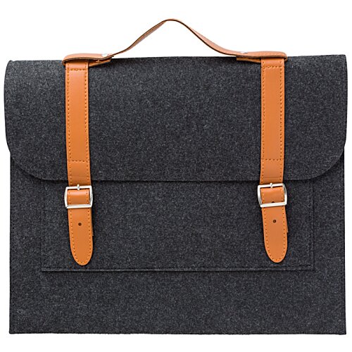 Additional Image 1 - a black and orange briefcase