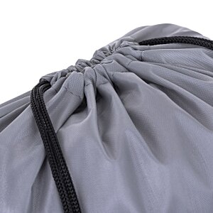 Additional Image 9 - a grey bag with a black ribbon