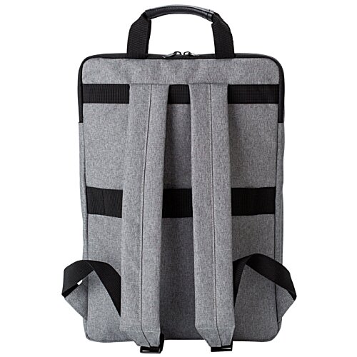 Additional Image 2 - a grey backpack with black straps