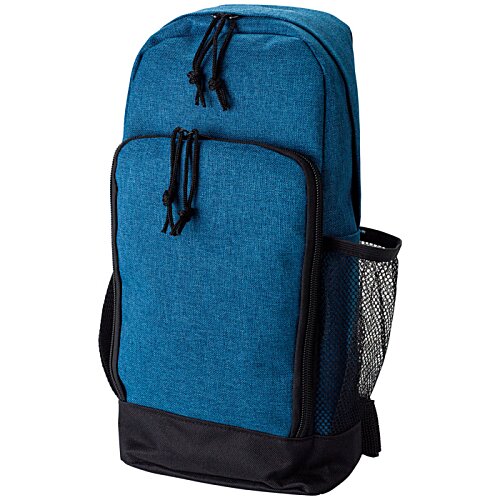 Additional Image 4 - a blue backpack with black straps