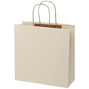 Additional Image 3 - a white bag with brown handles