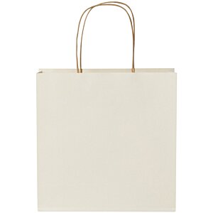 Additional Image 1 - a white bag with brown handles