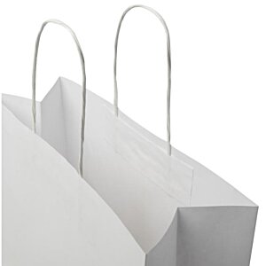 Additional Image 3 - a white bag with a silver handle