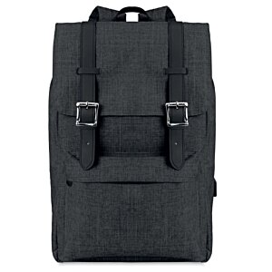Additional Image 1 - a black backpack with straps