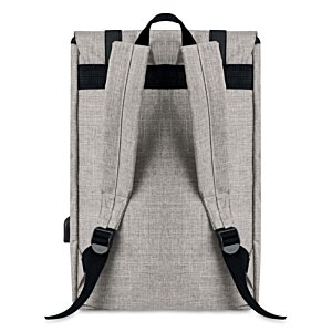 Additional Image 5 - a grey backpack with black straps
