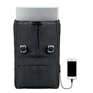 Additional Image 7 - a black rectangular object with a black cord