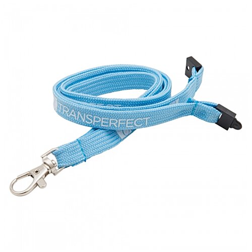 Additional Image 1 - a blue lanyard with black ends
