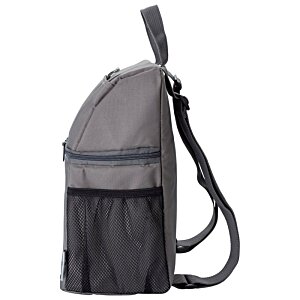 Additional Image 1 - a grey backpack with a black pocket