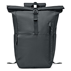 Additional Image 3 - a black backpack with a zipper