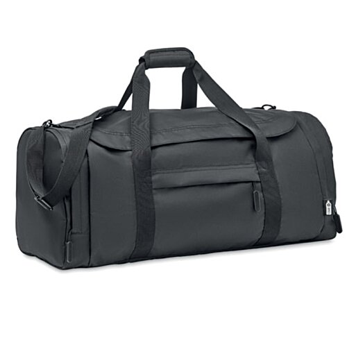 Additional Image 3 - a black duffel bag with straps