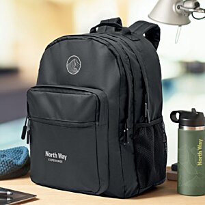 Additional Image 6 - a black backpack on a table