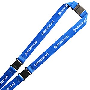 Additional Image 2 - a blue lanyard with white text