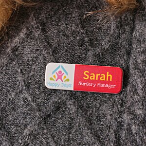 Additional Image 1 - a red and white rectangular object with yellow text