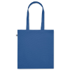 a blue bag with a handle