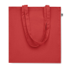 a red bag with a handle