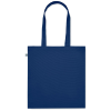 a blue bag with a handle