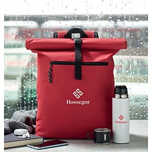 Additional Image 9 - a red bag with a black handle