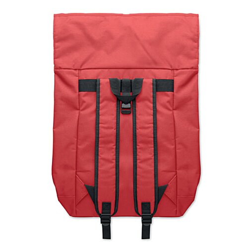 Additional Image 6 - a red backpack with black handles