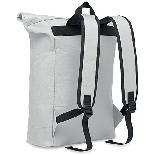 Additional Image 2 - a white backpack with black straps