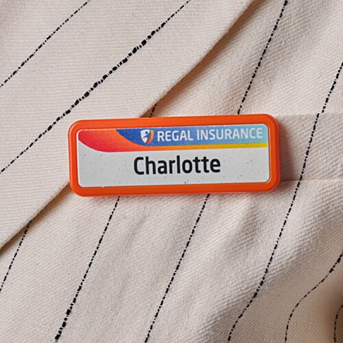 Additional Image 2 - a name tag on a shirt