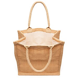 Additional Image 2 - a tan bag with white trim