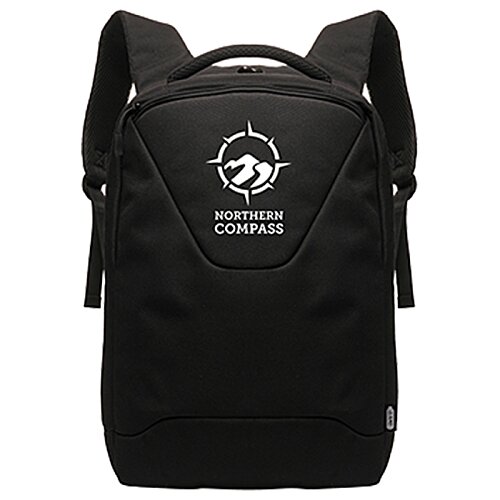 Additional Image 3 - a black backpack with a white logo