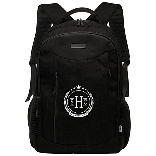Additional Image 1 - a black backpack with a white logo