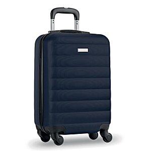 Additional Image 8 - a blue suitcase with wheels