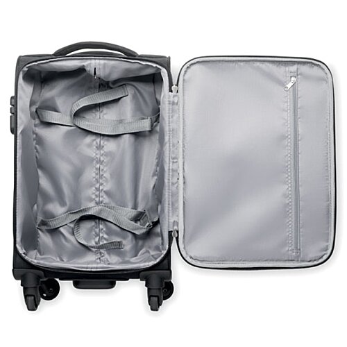 Additional Image 3 - a grey suitcase with a white background