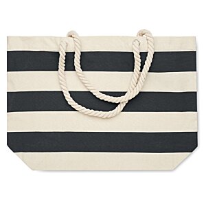 Additional Image 1 - a black and white striped bag