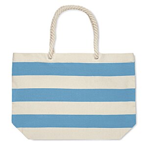 Additional Image 4 - a blue and white striped bag