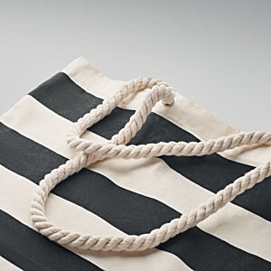Additional Image 5 - a black and white striped bag