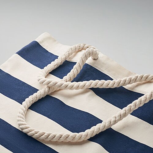 Additional Image 1 - a blue and white striped bag