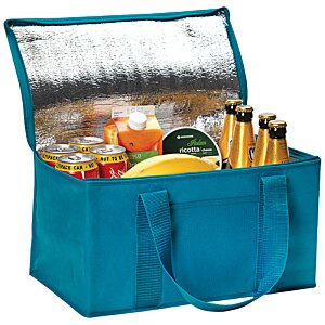 Additional Image 5 - a blue cooler bag full of food