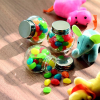 a group of toys on a table