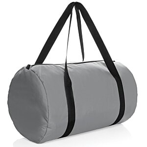 Additional Image 4 - a grey duffel bag with black straps